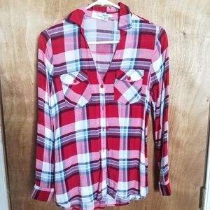 Red, and Blue Light Flannel Shirt